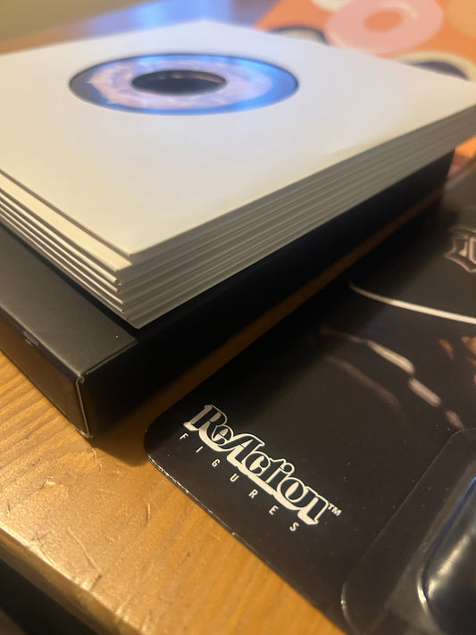 J Dilla Donuts 45 RPM Vinyl Record Box Set + Super 7 Action Figure